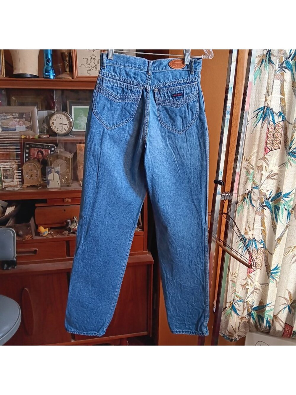 High-Waisted Disco Boho 27x34 Britannia Tue Vintage 70's Denim Indigo Distress